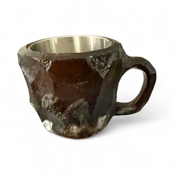 Geode Crystal Coffee Mug with Stainless Steel Interior - Picture 3 of 5